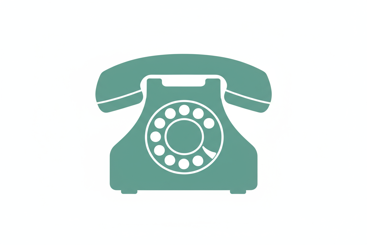 Icone de telefone antigo com a cor #5AB1A0